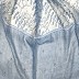 Net hijab with moti and diamond work - Light blue Net hijab with moti and diamond work - Light blue